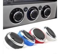 For Ford Focus 2 MK2 MK3 Air Conditioner Knob Replacement Kit Aluminum ABS AC Control Button Assembly (Blue)