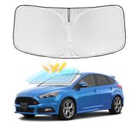for Ford Focus 2012-2018 Windshield Sun Shade - 4 Layers Car Sunshades for Front Windows Shade Cover Custom Fit Focus Sun Visor 240T Retractable Shade Blocks UV Rays Car Accessories