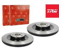 FOR FORD FOCUS MK3 RS 2.3 2016-20 GENUINE TRW FRONT BRAKE DISCS VENTED 350MM