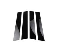 For Ford For Fiesta 2009 2010 2011 2012 2013 2014 2015 Glossy Black Car Door Window Pillar Center Post Trim Stickers