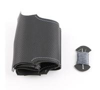For Ford For Fiesta 4 Mk4 1996-2006 Car Steering Wheel Cover | Microfibre Leather(Grey thread)