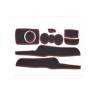 For Ford For Fiesta MK6 6 2008 2009 2010 2011 2012 2013 2014 2015 2016 Car Interior Anti-Slip Door Groove Mat Cup Pad Decoration CFCKHPTHAZ(2)