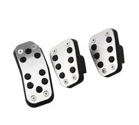 For Ford For Fiesta MK7 2009-2015 AT MT Accelerator Gas Pedal Cover Aluminium Alloy Rubber Auto Pedals Car Pedals(MT Without Rest)