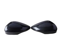 For Ford For Fiesta MK7 2009-2017 Rearview Mirror Cover Black/Carbon Pattern Side Cap Car Accessories(Carbon Pattern P)