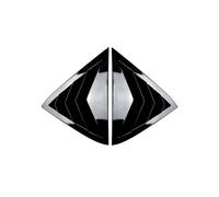 For Ford For Fiesta Mk7 7.5 2008-2017 Carbon Fiber Glossy Black Abs Material Part Car Side Rear Window Louver Paste Type Is Suitable Body