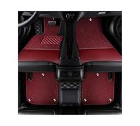 For Ford For Focus 2006-2023 Custom Double Layer Car Floor Mat Carpets Foot Pads Waterproof Mats(Black red,2018-2023)
