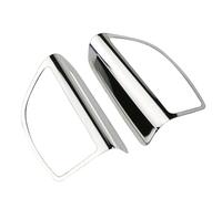 for Ford for Focus 3 Mk3 2015 2016 2017 2018 2Pcs Car Front Pillar Audio Speaker Panel Cover Trim Sticker Styling Accessories(Stainless Silver)