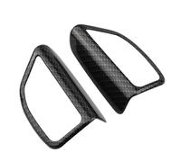 for Ford for Focus 3 Mk3 2015 2016 2017 2018 2Pcs Car Front Pillar Audio Speaker Panel Cover Trim Sticker Styling Accessories(Carbon Fiber Black)