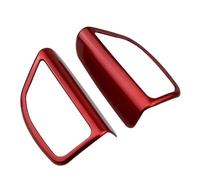 for Ford for Focus 3 Mk3 2015 2016 2017 2018 2Pcs Car Front Pillar Audio Speaker Panel Cover Trim Sticker Styling Accessories(Red)