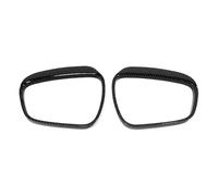 For Ford For Kuga MK3 2019 2020 2021 2022 2023 2024 Reversing Mirror Cover Electroplated Shell Carbon Fiber Patterned Reflective Rearview Mirror Cover(Rain guar B)