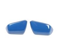 For Ford For Mustang 2015 2016 2017 2018 2019 Car Exterior Side Rearview Mirror Decoration Cover Housing Accessories 2Pcs RESPUNEKBAH(USA Blue)