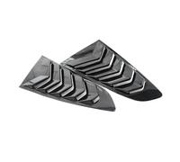 For Ford For Mustang 2015 2016 2017 2018 Car Window Quarter Rear Louver Side Vent Scoop Cover Black Plastic 1Pair(Carbon)