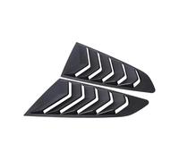 For Ford For Mustang 2015 2016 2017 2018 Car Window Quarter Rear Louver Side Vent Scoop Cover Black Plastic 1Pair(Matte Black)