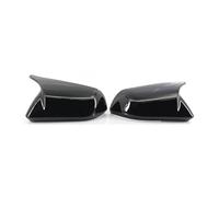 For Ford For Mustang 2015-2022 Auto Exterior Accessories Rearview Side Mirror Cover Caps Rearview Mirror Housing 1 Pair(Black)