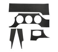 for Ford for Mustang GT 2015-2021 Carbon Fiber Car Dashboard Panel Cover Trim Sticker Decal Decoration Frame BLNETU
