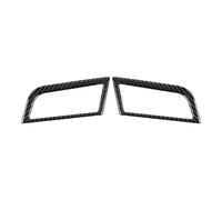 for Ford for Mustang GT 2015-2021 Dashboard Left and Right Air Vents Trim Stickers Frame MCQNDS(Black)
