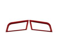 for Ford for Mustang GT 2015-2021 Dashboard Left and Right Air Vents Trim Stickers Frame MCQNDS(Red)