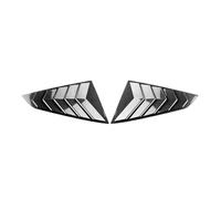 For Ford For Mustang GT S650 2024 2025 Car Rear Louver Window Side Cover ABS Carbon Fiber Gloss Black Accessories WEFOLCC(Carbon Pattern)