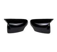 For Ford For Ranger T6 For Raptor For Wildtrak 2012-2021 Rearview Side Mirror Cover Wing Cap Exterior Door Case Trim Carbon Fiber Rearview Mirror Cover(Gloss Black)