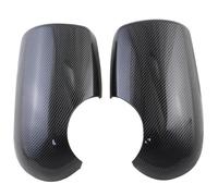 For Ford For Transit For Transit Mk6 Mk7 Mk8 2000-2014 Rear View Mirror Cover 2pcs ABS Chrome Car Side Door Mirror Caps MNGNCBXWK(Carbon look)