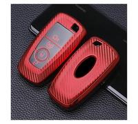 For Ford Fusion Mustang Explorer F150 F250 F350 EcoSport Edge S-MAX Ranger Lincoln Mondeo MKC MKZ 3 4 Buttons Car Key Case Cover(Red4)
