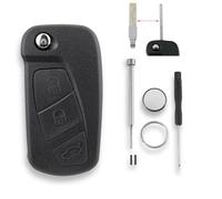 For Ford KA Key Fob MK2 2008-2016 Ford KA Remote Case 3 Buttons Car Key Fob Case Shell Battery CR2032 Pin Removal Tool