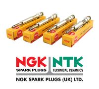 FOR FORD KA MK2 1.3 TDCI FIAT 500 PUNTO 1.3 D NGK HEATER GLOW PLUGS X4 Y9004AS