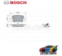 Brake pads 0 986 494 023 BOSCH for MERCEDES-BENZ A-CLASS B-CLASS Sports Tourer