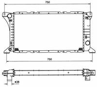 FOR FORD TRANSIT 2.5D 83 to 92 Radiator 1641903 6160274 7138206 86VB8005EB