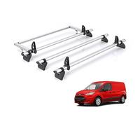 Van Demon Rhino Kammbar Pro Roof Rack For Ford Transit Connect 2013-2023 [Long Wheelbase] x3 Aluminium Van Roof Bars and Rear Ladder Roller System (Free Loadstops Included)