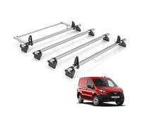 For Ford Transit Connect 2013-23 Roof Rack Rhino Kamm Fleet 4 Bars + Roller