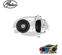 For Ford Transit Crankshaft Pulley Gates TVD1134 Premium Graded 2013-2018