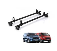 For Ford Transit Custom 2013-2023 Roof Rack Rhino Kammbar Black 2 Bars