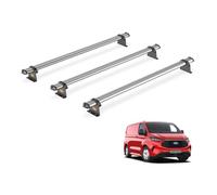 Van Guard Roof Rack for Ford Transit Custom (2024+) 3 Steel Roof Bars [Only Fits Short (L1) with Barn Doors] - Ulti Bar Trade - SB348-3-L1