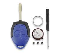 For Ford Transit Key Fob Battery Connect VANS MK7 Key Fob 2006-2014 3 Buttons Car Key Fob Case with Rechargeable Battery VL2330
