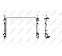 FOR FORD TRANSIT TDCi 2.4D 00 to 06 Radiator 1103117 1104319 1105821