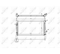 FOR FORD TRANSIT TOURNEO TDCi 2.2D 06 to 09 Radiator 1370865 1371296