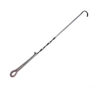 for Forged Stainless Steel Meat Hook for Butcher Shop for Forged(B 35cm) | Rust resistant steel, extended handle safety, flip ribs easily, fits grill tools kit, outdoor bbq essential