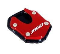 For Forza 750 2020 2021 2022 2023 Motorcycle Accessories Kickstand Foot Side Stand Extension Pad Support Plate Reduces the risk of tilting(750-Red)