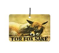 For Fox Sake Car Air Freshener (Funny/Fun Xmas Christmas Stocking Filler/Secret Santa/Novelty Scented Animal Gift)