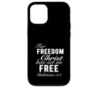 For Freedom Christ Has Set Us Free Galatians 5:1 Christian Case for iPhone 12/12 Pro