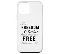 For Freedom Christ Has Set Us Free Galatians 5:1 Christian Case for iPhone 12 mini