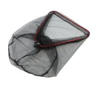 For Freshwater and 8mm Net 38cm/45cm/50cm Scale Options Port Aluminum Alloy Landing Plus Coated Nylon Saltwater Collapsible Fishing Frame Fishing with Mesh Screw
