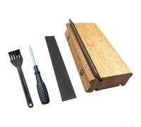 for Fret End Dressing File for Guitar Bass Ukulele 3 Degree 23 35 Angles High Carbon Steel Luthier Maintenance Tool Brown(Yellow)