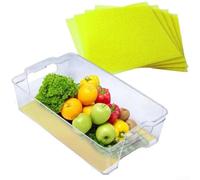 For Fridge Liner Pads 10Pcs for Extending Shelf Life of Fresh Produce Using Foam Technology That Manages Humidity and Air Flow (yellow)