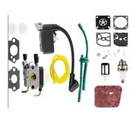 For FS55 FS38 FS55R KM55 FS45 FS46 Complete Carburetor and Ignition System Kit with Air Filter, Plastic and Metal Lawn Mower Parts for Easy Installation and Repair