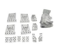 For Fun-ssor CNC Machined Turtle Crawler Full Metal Aluminum Alloy Gantry Upgrade Parts Kit for Ze-roG for Mer-cury one 3D Printer(With screws pins 6mm)