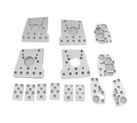 For Fun-ssor CNC Machined Turtle Crawler Full Metal Aluminum Alloy Gantry Upgrade Parts Kit for Ze-roG for Mer-cury one 3D Printer(Only plate 9mm)