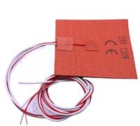 For Fun-ssor for Tiny-T 3D printer DIY 24V 120W silicone Heater with 3M Backing 120mm silicone heat pad