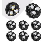 For Furniture And Storage, 8 Pack Appliance Casters, Abs Build, No-Drill Install, 330 Capacity, Self-Adhesive Ball Wheels